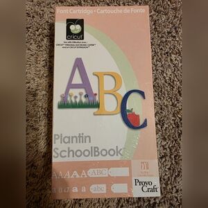 Cricut Plantin SchoolBook Alphabet Cartridge